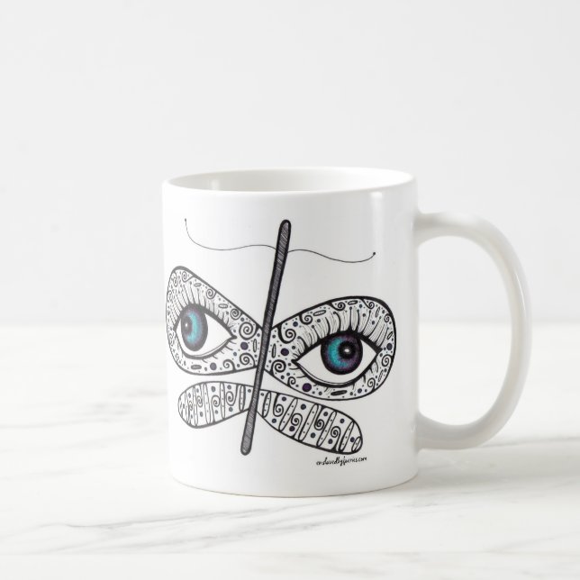Dröm med din öppna ögasned boll kaffemugg (Höger)