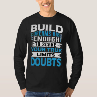 Dröm Motivation Modern Typografi T Shirt