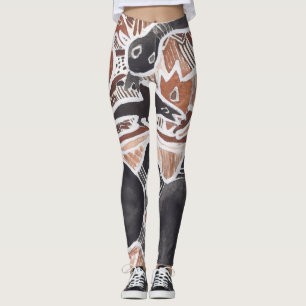 Dröm- mytiska djur för australier 4 ormdamasker leggings