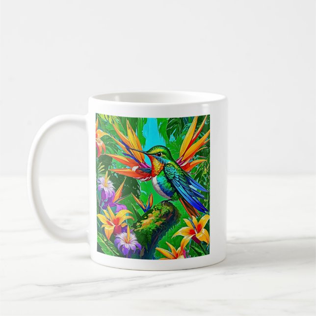 Dröm om livlig kolibri kaffemugg (Vänster)