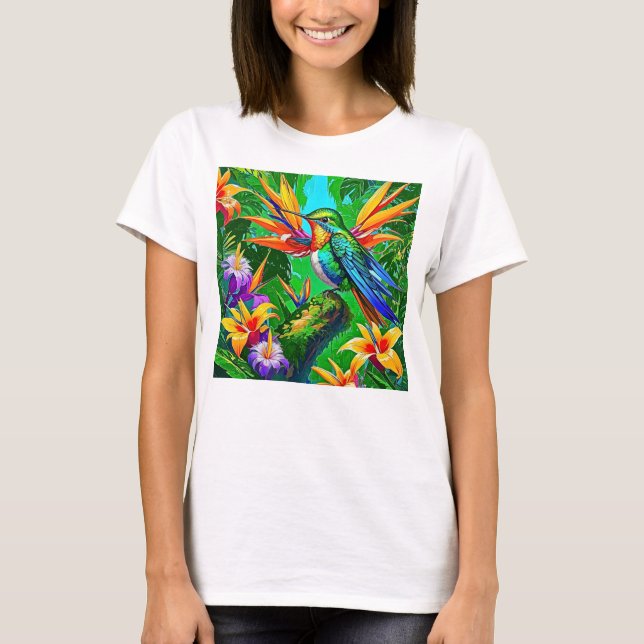 Dröm om livliga kolibrier t shirt (Framsida)