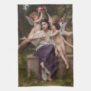 Dröm om vår, Rêve de Printemps av Bouguereau Kökshandduk