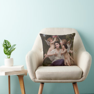 Dröm om vår, Rêve de Printemps av Bouguereau Kudde