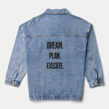 Dröm Plan Verkställ Motivational Typography Kvinno