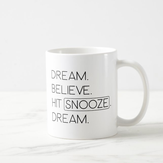 Dröm Slå snooze Kaffemugg (Höger)