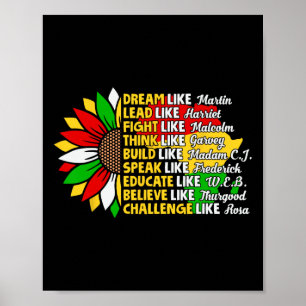 Dröm som den afrikanska ledaren För manar Women Bl Poster