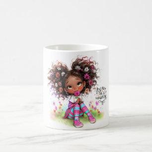 Dröm som en Unicorn Quirky Girl Mugg