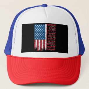 Dröm som Martin Vintage USA Flagga Present Keps