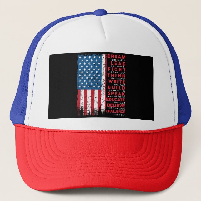 Dröm som Martin Vintage USA Flagga Present Keps (Framsida)