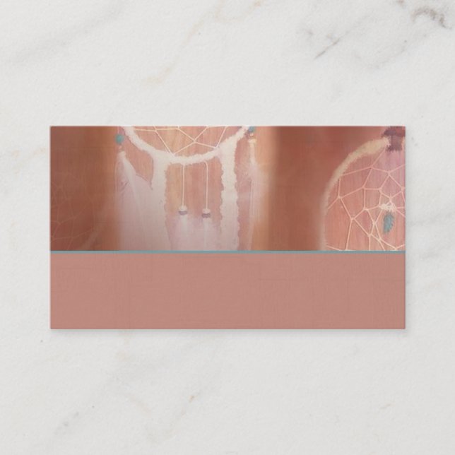 Dröm- stoppare, Dreamcatcher visitkortar Visitkort (Framsida)