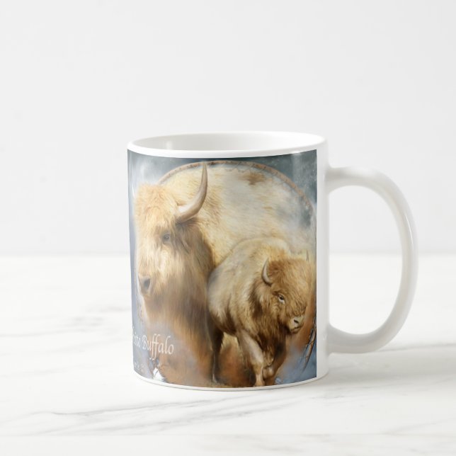 Dröm- stoppareserie - ande av vitbuffeln kaffemugg (Höger)