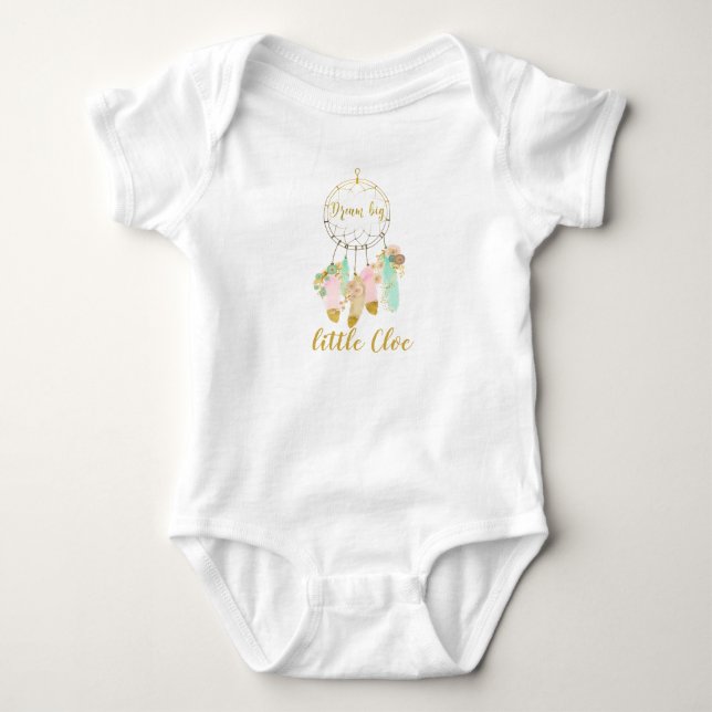 Dröm- stor dröm- stoppareJersey Bodysuit T Shirt (Framsida)