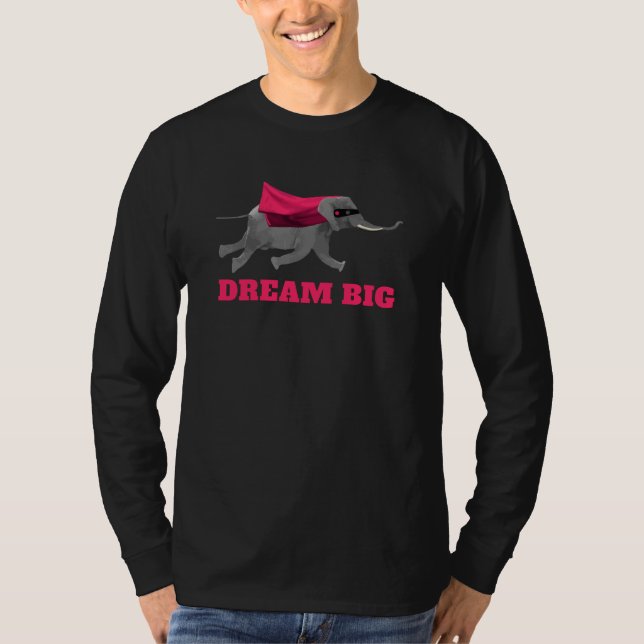 Dröm- stor flygelefant t-shirt (Framsida)