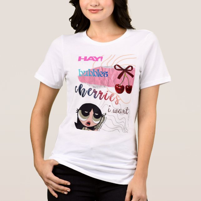 Dröm stort Anime Flick T-Shirt | Söt Kawaii Grafik (Framsida)