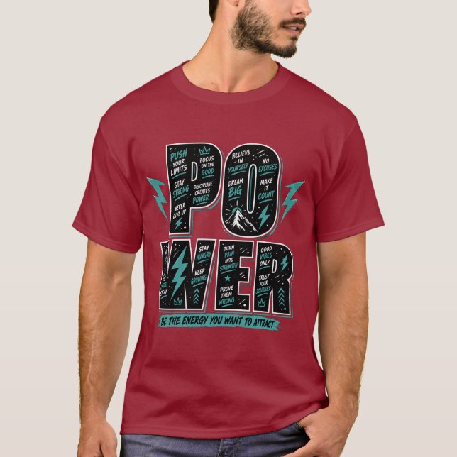 DRÖM STORT / ARBETA HÅRT T SHIRT (Framsida)