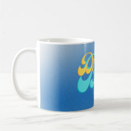 Dröm stort blå kaffemugg