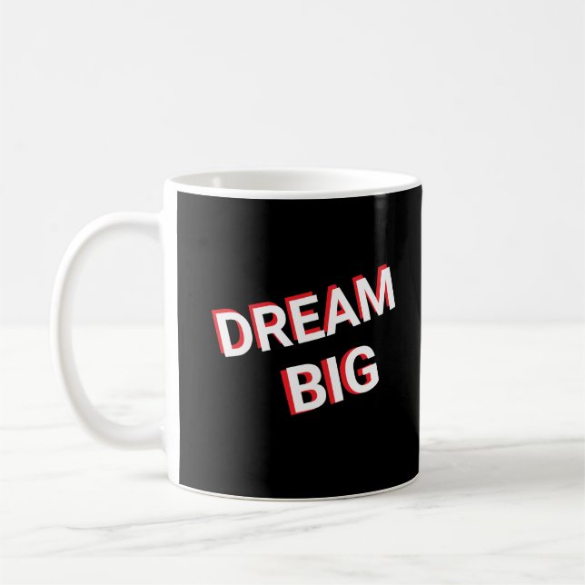 Dröm Stort Design Elegant Kaffe Mugg (Vänster)