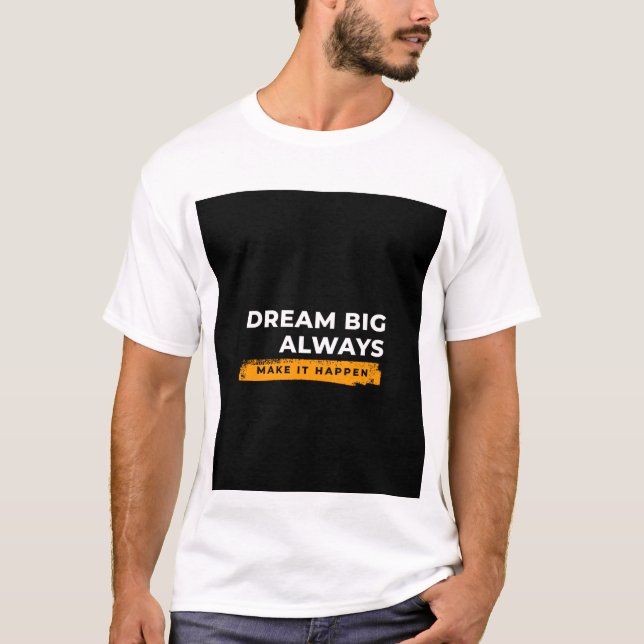 Dröm stort design T-shirt (Framsida)