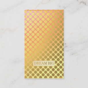 Dröm- stort Fauxguld pricker Visitkort