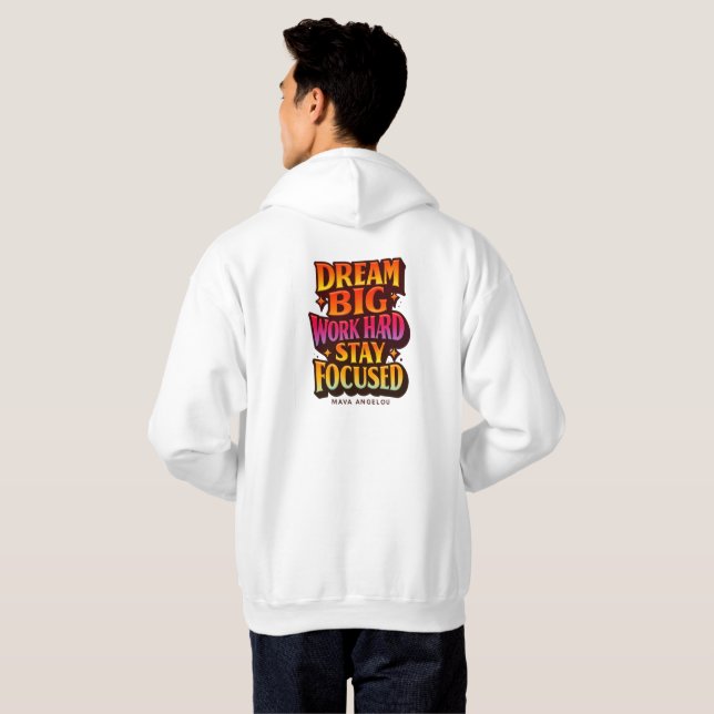 Dröm Stort Hoodie (Hel baksida)