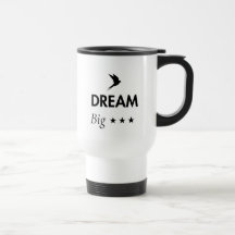 Dröm Stort Inspirerande Kaffemugge | Motiverande
