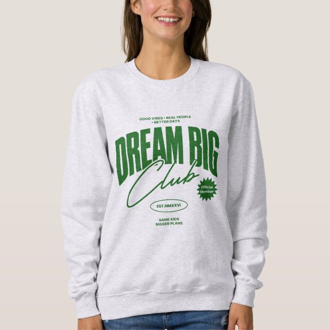 Dröm stort-klubb t shirt (Framsida)