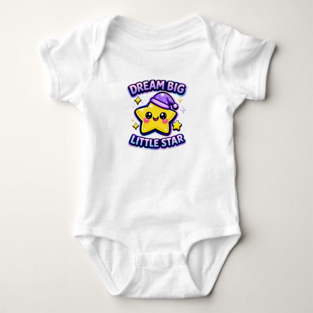 Dröm stort lilla bebis t shirt (Framsida)