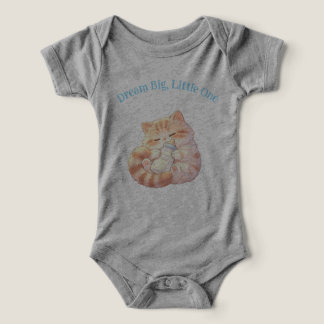 Dröm stort, lilla en baby bodysuit t shirt