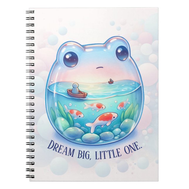 Dröm stort, lilla en - Groda - Anteckningsbok (Framsidan)