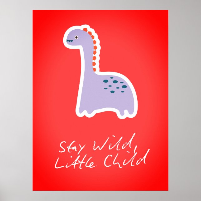 Dröm stort lilla ett barnkammare väggkonst (Framsidan)