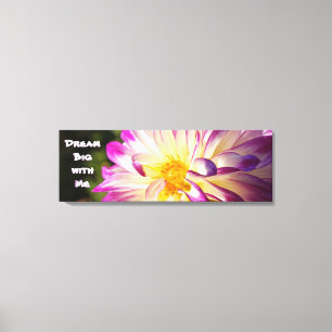 Dröm stort med mig Canvas Inspirerande konsttryck