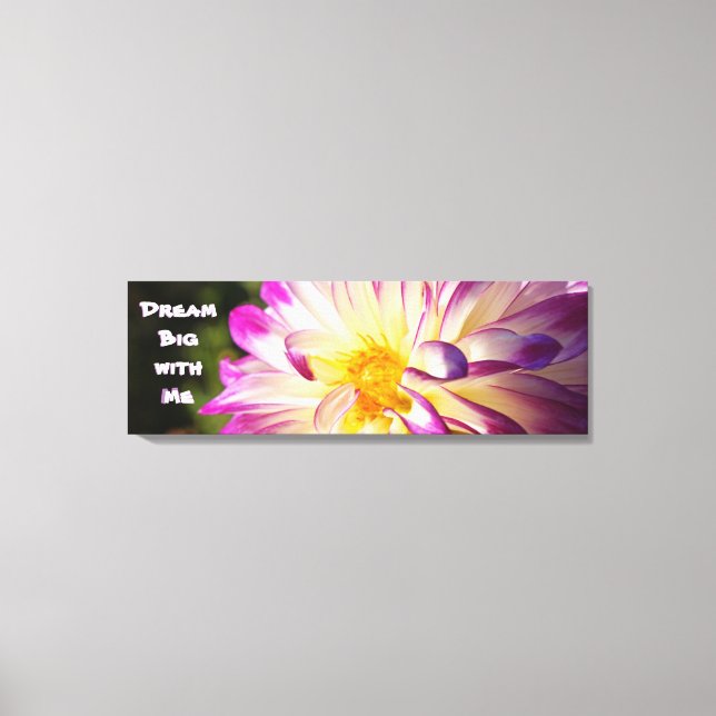 Dröm stort med mig Canvas Inspirerande konsttryck (Framsida)