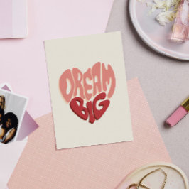 Dröm stort: Meningsfullt uttryck för framgång Vykort