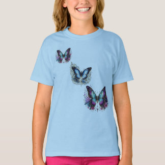 Dröm stort Påfågel Fjäder Cirkel barn T-Shirt