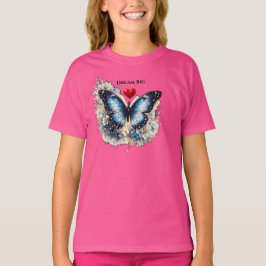 Dröm stort påfågelsfjädercirkel barn T-shirt