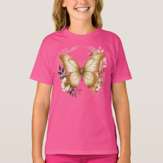 Dröm stort Påfågelsfjädercirkel barn T-Shirt