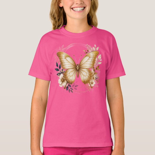 Dröm stort Påfågelsfjädercirkel  barn T-Shirt (Framsida)