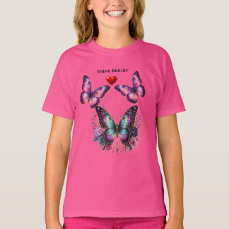 Dröm stort Påfågelsfjädercirkel Barn T-Shirt