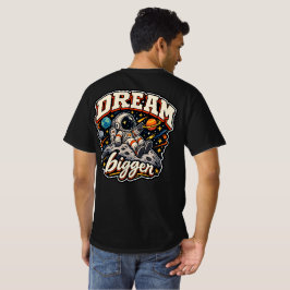 Dröm Stort Retro Astronaut Rymdutforskare T Shirt