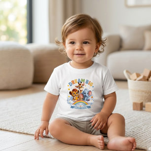 Dröm stort Safari Djur Söt Inspirerande Bebis T Shirt