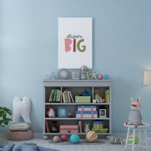 Dröm Stort Typografi Poster