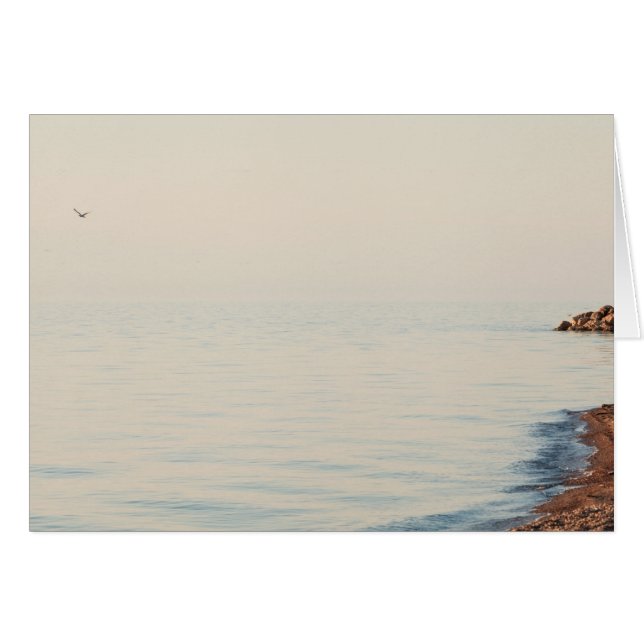 Dröm- strandplats hälsningskort (Framsidan Horizontal)