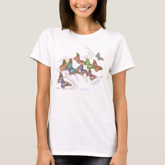Dröm- T-tröja för fjäril Tee (Framsida)