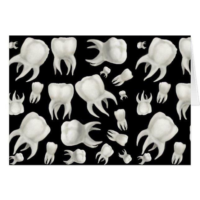 Dröm- tandkort för tandläkare hälsningskort (Framsidan Horizontal)