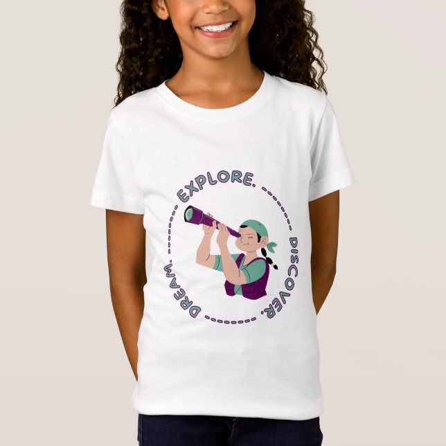 Dröm Utforska Upptäck  T Shirt (Framsida)