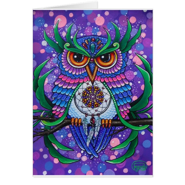 Dröm- vårdare hälsningskort (Framsidan)