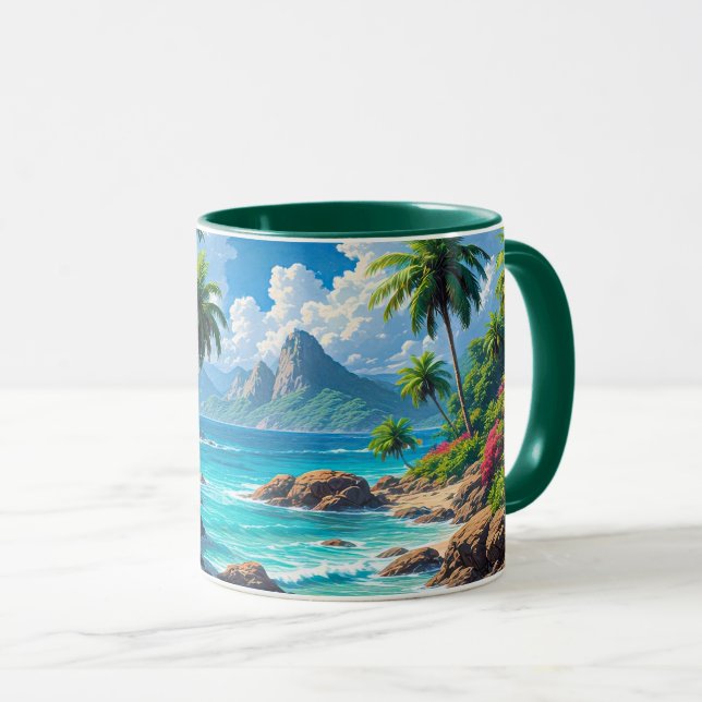 Dröm vidare, Tropiskt paradis, Mugg (Framsida höger)