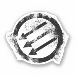 Drömd antifascistisk front Järn Klistermärken