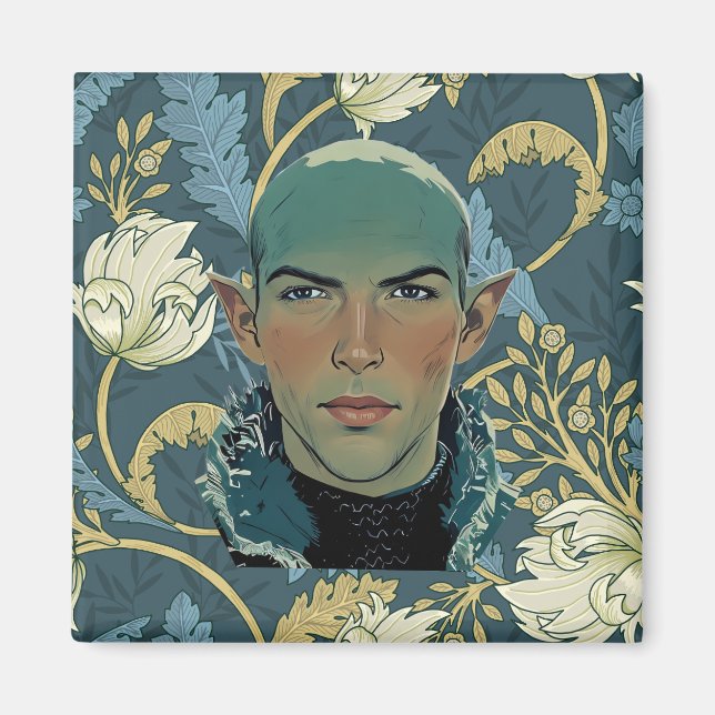 Drömd Varg-blåslingor Magnet (Framsidan)