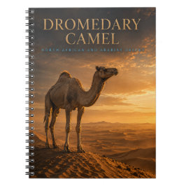 Dromedar Kamel Öken Dyner DJUR Anteckningsbok